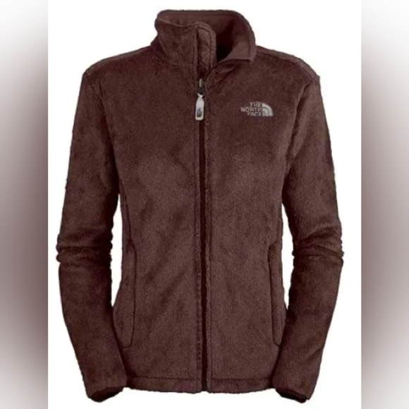 The North Face Women's Osito Fuzzy Fleece Jacket Dark Brown Size L MSRP $100 - Picture 1 of 5